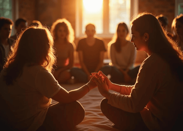 group therapy supporting each other