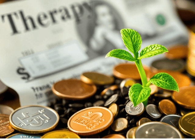colorful coins representing financial growth