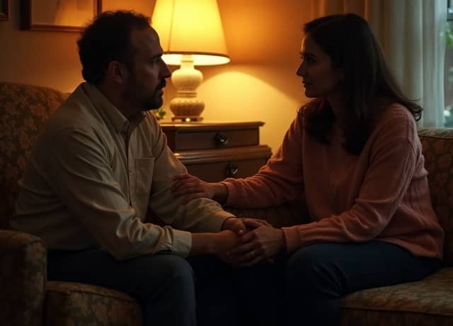 couple talking each other
