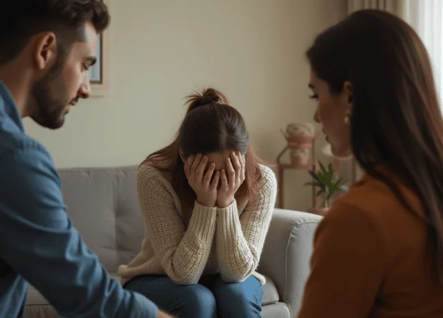 couple is discussion about current relationship 