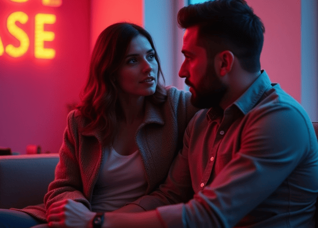 Couple Listening surrounding music 