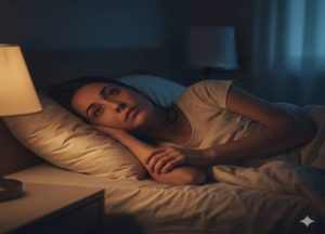 Woman overthinking